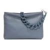 Brenda Soft Blue Zip Top Crossbody Bag
