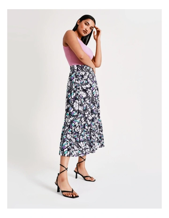 Basque Tiered Maxi Skirt Assorted 5 Basque Tiered Maxi Skirt Assorted - Image 3