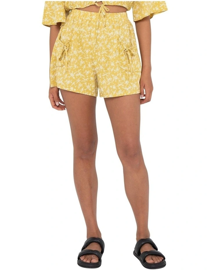 Rusty Elise Elastic Short Yellow 3 Rusty Elise Elastic Short Yellow