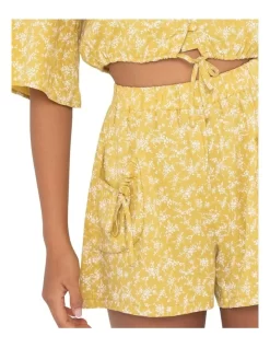 Rusty Elise Elastic Short Yellow 13 Rusty Elise Elastic Short Yellow -Women Summer Clothing Store 919757530 5 720x928