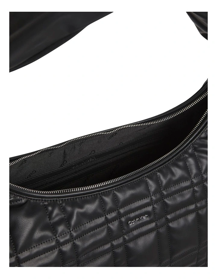 Calvin Klein Ck Touch Recycled Hobo Bag In Black 5 Calvin Klein Ck Touch Recycled Hobo Bag In Black - Image 3