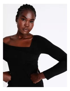 Off The Shoulder Top In Black -Women Summer Clothing Store 919858510 3 720x928