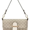 Nine West Zetta Beige Logo Milk Flapover Shoulder Bag -Women Summer Clothing Store 920251900 1 720x928