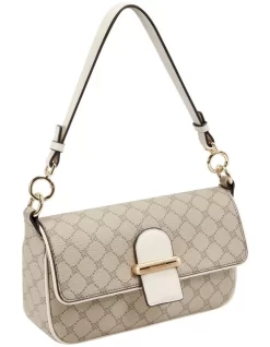 Nine West Zetta Beige Logo Milk Flapover Shoulder Bag 8 Nine West Zetta Beige Logo Milk Flapover Shoulder Bag -Women Summer Clothing Store 920251900 3 720x928