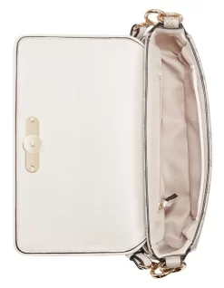 Nine West Zetta Beige Logo Milk Flapover Shoulder Bag 9 Nine West Zetta Beige Logo Milk Flapover Shoulder Bag -Women Summer Clothing Store 920251900 4 720x928