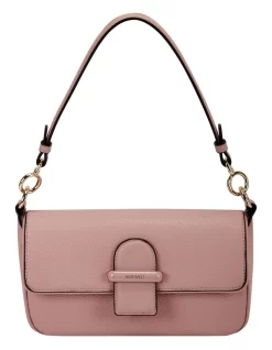 Nine West Zetta Modern Pink Flapover Shoulder Bag