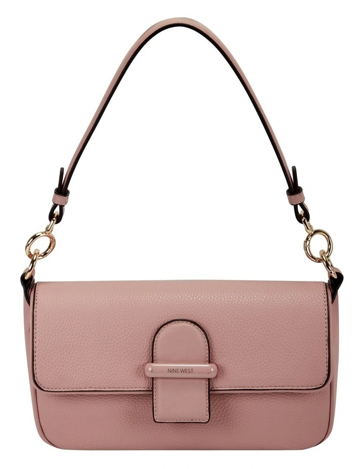 Nine West Zetta Modern Pink Flapover Shoulder Bag 3 Nine West Zetta Modern Pink Flapover Shoulder Bag