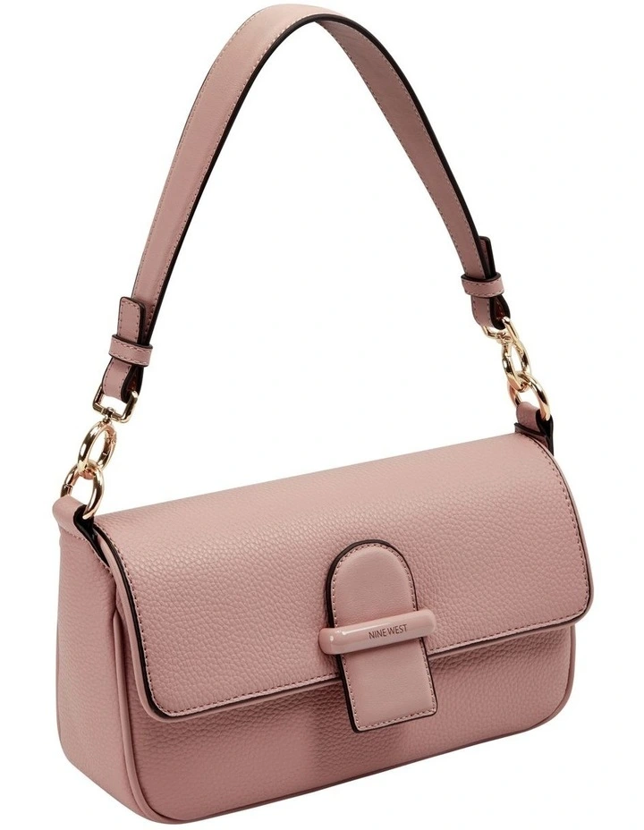 Nine West Zetta Modern Pink Flapover Shoulder Bag 5 Nine West Zetta Modern Pink Flapover Shoulder Bag - Image 3