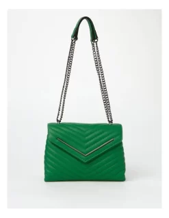 Elena Flapover Shoulder Bag In Green 11 Elena Flapover Shoulder Bag In Green -Women Summer Clothing Store 922334950 3 1 720x928