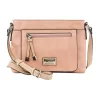 Edith Zip Top Crossbody Bag In Blush