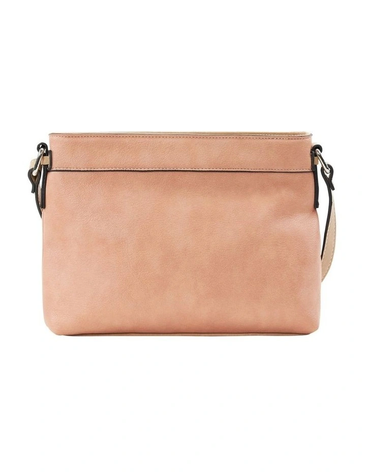Edith Zip Top Crossbody Bag In Blush 5 Edith Zip Top Crossbody Bag In Blush - Image 3