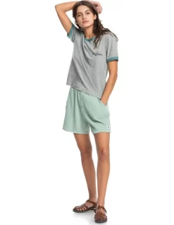 Quiksilver Sunshine Land Tracksuit Shorts Green Milieu 11 Quiksilver Sunshine Land Tracksuit Shorts Green Milieu -Women Summer Clothing Store 923380480 5 720x928
