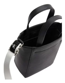 Calvin Klein Jeans Ultralight Faux Leather Tote Bag In Black -Women Summer Clothing Store 926888410 3 720x928