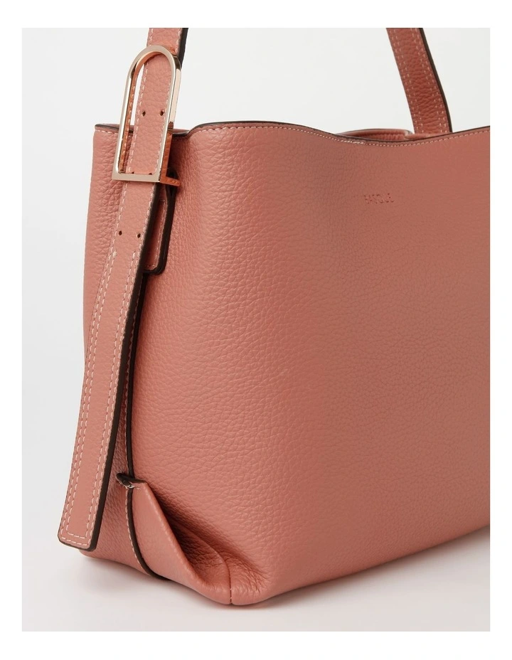 Basque Ella Bucket Shoulder Bag In Coral 7 Basque Ella Bucket Shoulder Bag In Coral - Image 5