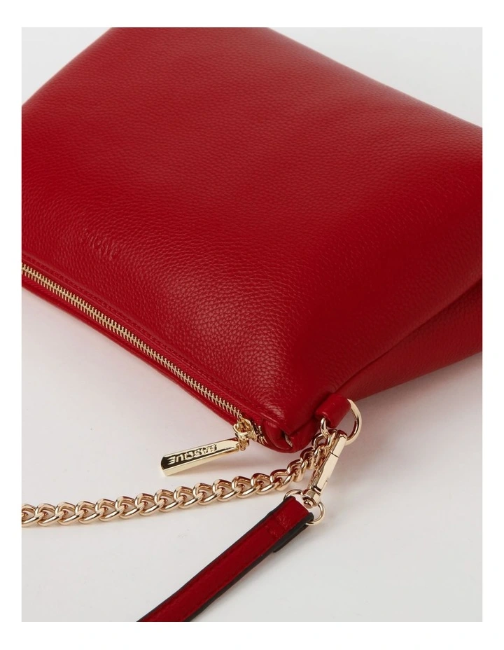 Basque Kiera Multi Gusset Shoulder Bag In Red 7 Basque Kiera Multi Gusset Shoulder Bag In Red - Image 5