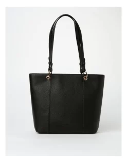 Basque Ajay Zip Top Tote Bag In Black