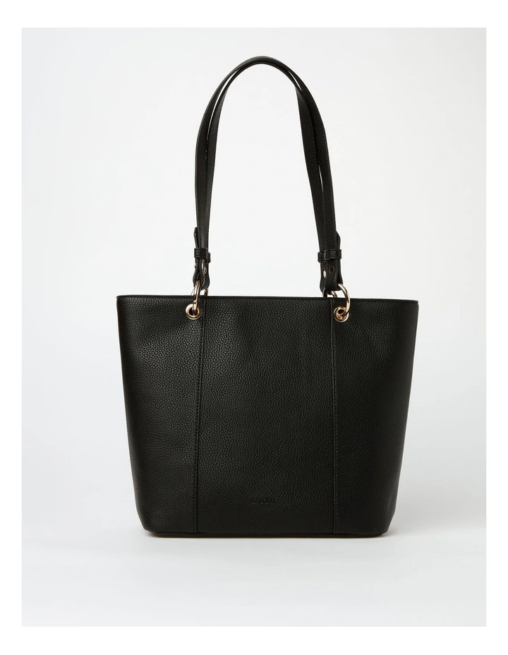 Basque Ajay Zip Top Tote Bag In Black 3 Basque Ajay Zip Top Tote Bag In Black