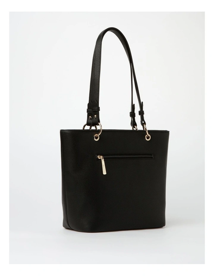 Basque Ajay Zip Top Tote Bag In Black 5 Basque Ajay Zip Top Tote Bag In Black - Image 3