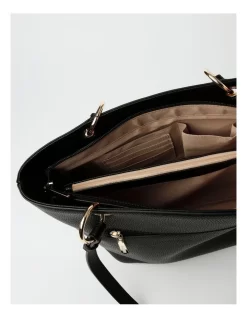 Basque Ajay Zip Top Tote Bag In Black 13 Basque Ajay Zip Top Tote Bag In Black -Women Summer Clothing Store 928346050 6 720x928