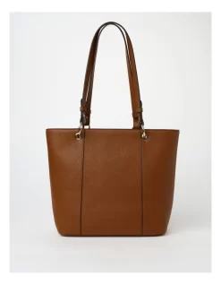 Basque Ajay Zip Top Tote Bag In Tan