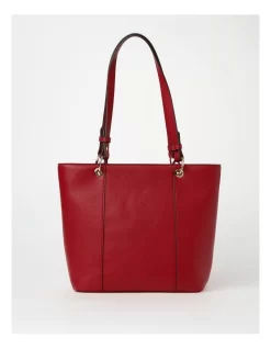 Basque Ajay Zip Top Tote Bag In Red