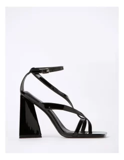 Bear Patent Sandal In Black
