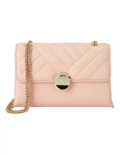 Cressida Quilted Shoulder Bag In Blush