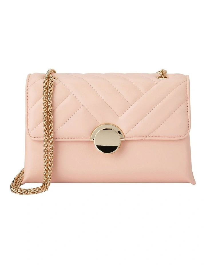 Cressida Quilted Shoulder Bag In Blush 3 Cressida Quilted Shoulder Bag In Blush
