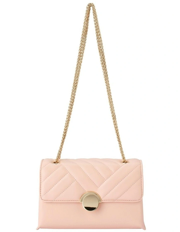 Cressida Quilted Shoulder Bag In Blush 4 Cressida Quilted Shoulder Bag In Blush - Image 2