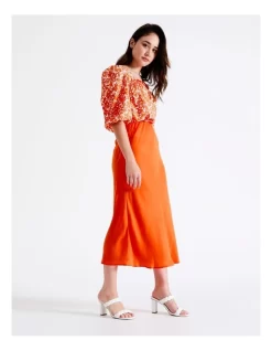 Recycled Blend Satin Slip Skirt In Orange 10 Recycled Blend Satin Slip Skirt In Orange -Women Summer Clothing Store 929242000 5 720x928