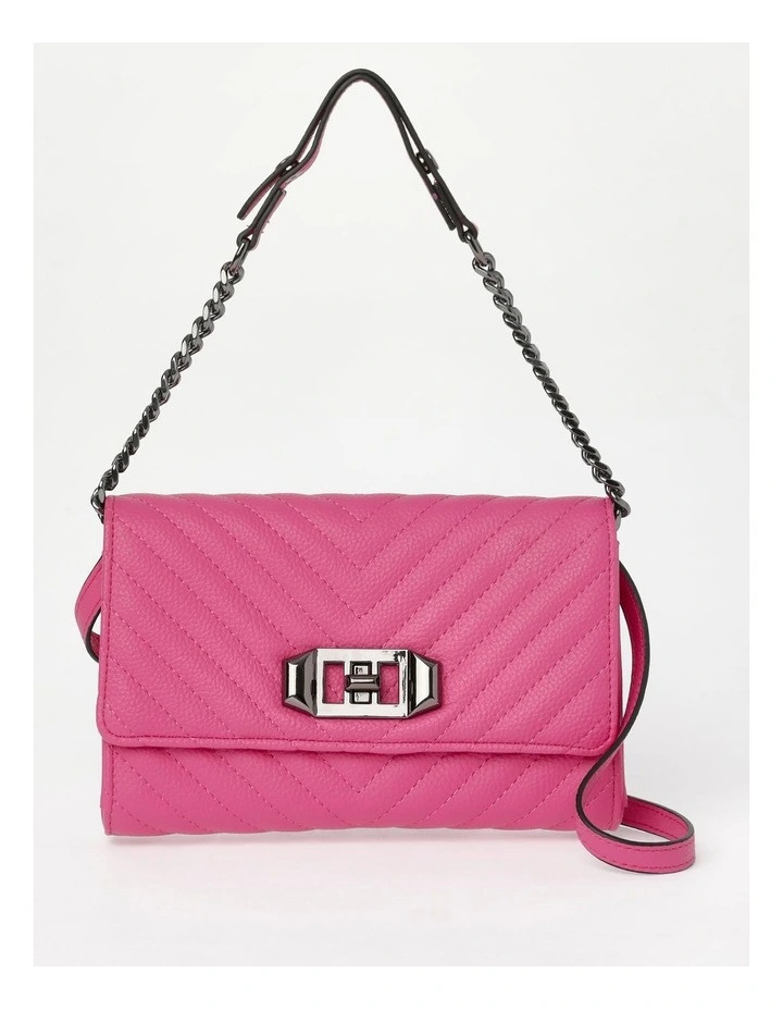 Stella Detachable Strap Wallet In Fuchsia 3 Stella Detachable Strap Wallet In Fuchsia