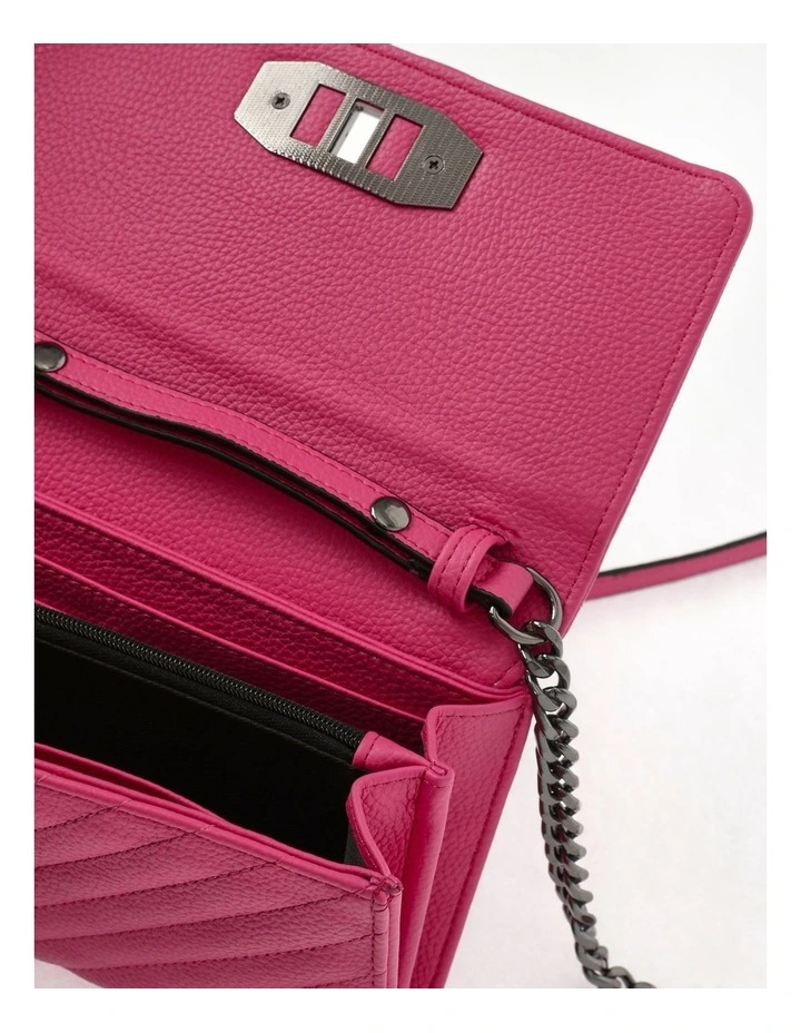 Stella Detachable Strap Wallet In Fuchsia 8 Stella Detachable Strap Wallet In Fuchsia - Image 6