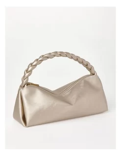 Monte Carlo Zip Top Shoulder Bag In Gold