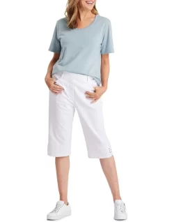 Alton Denim Clam Digger In White -Women Summer Clothing Store 932172760 5 720x928