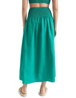 Core Linen Gathered Maxi Skirt -Women Summer Clothing Store 933958360 933951970 4 720x928