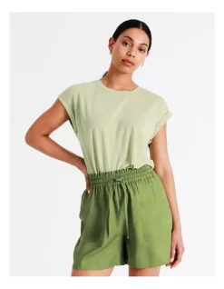 Eco Lyocell Short In Khaki -Women Summer Clothing Store 934615360 4 720x928