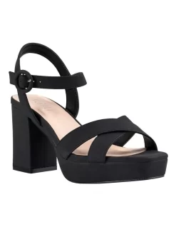 Heppell Heels In Black Nubuck -Women Summer Clothing Store 937476640 2 1 720x928