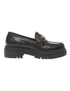 Kalista Flat Loafers In Black Leather