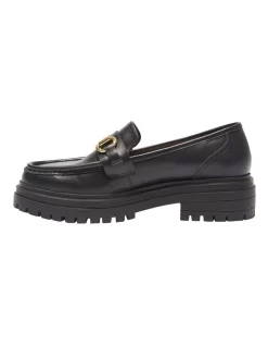 Kalista Flat Loafers In Black Leather -Women Summer Clothing Store 937653400 3 720x928