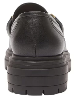 Kalista Flat Loafers In Black Leather -Women Summer Clothing Store 937653400 5 720x928