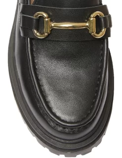 Kalista Flat Loafers In Black Leather -Women Summer Clothing Store 937653400 7 720x928