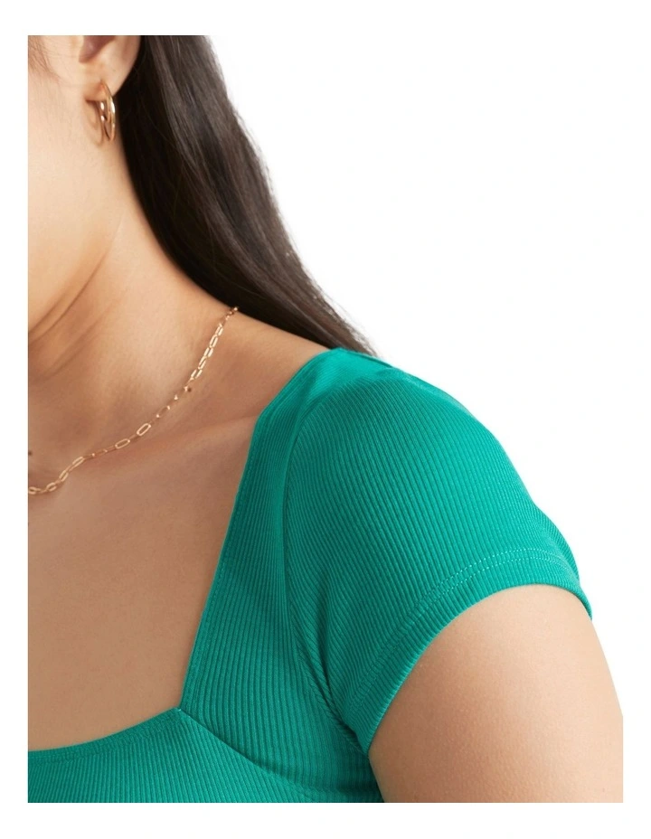 Square Neck Rib Tee 5 Square Neck Rib Tee - Image 3