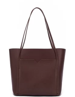 Clara Removable Pouch Tote Bag In Chocolate Brown -Women Summer Clothing Store 938942560 3 720x928