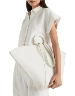 Textured Top Handle Tote -Women Summer Clothing Store 939697480 3 720x928