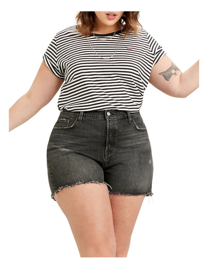 Perfect Tee In Black Stripe 5 Perfect Tee In Black Stripe - Image 3