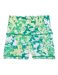 Aerie Goals Mini Slit Super Shorts In Emerald Multi -Women Summer Clothing Store 939884950 3 720x928