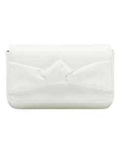 Knot Crossbody Bag In White
