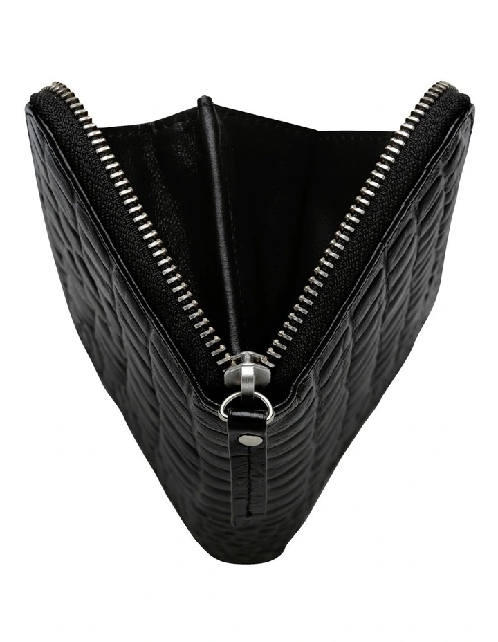Yet To Come Zip Around Wallet In Black 6 Yet To Come Zip Around Wallet In Black - Image 4
