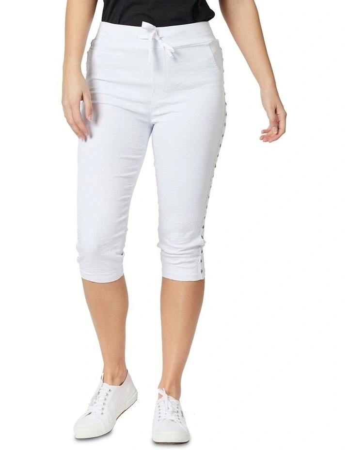 Crushed Jean Short In White 4 Crushed Jean Short In White - Image 2