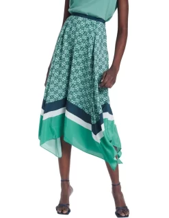 What's Love Spot To Do Skirt In Green Multi